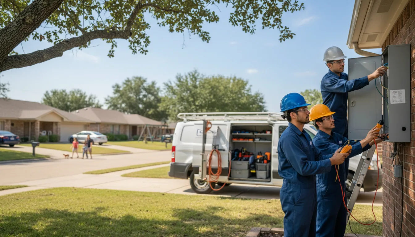 Certified electrician providing emergency electrical services in Derby, IA